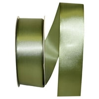 Reliant Ribbon Single Face Satin All Iimes Moss Green Polyester Ribbon, 1800 1,5
