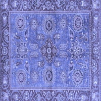 Ахгли Компанија Внатрешен Правоаголник Ориентални Сини Традиционални Теписи, 4 '6'