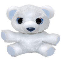 Лумо голема поларна мечка Нале, кадифен, полнети со животинска играчка кукла- 9 висока