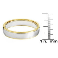 Крајбрежен накит полиран со двојно не'рѓосувачки челик жлечен прстен