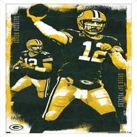 Green Bay Packers - Aaron Rodgers Wall Poster, 14.725 22.375 Рамка