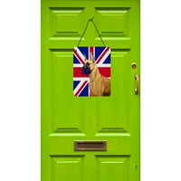 Каролини Богатства Lh9464ds Голем Данец со англиски Унија Џек Британски Знаме Ѕид Или Врата Виси Отпечатоци, 12x16