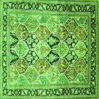 Ахгли Компанија Внатрешен Правоаголник Персиски Зелени Килими Од Традиционална Област, 7'9'