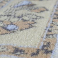 Белфорт BM30A наследство од слонова коска Традиционален традиционален килим за беж област, 5'x7 '