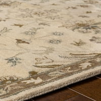 Уметнички ткајачи Зари Беж Традиционален килим од 6 '9'