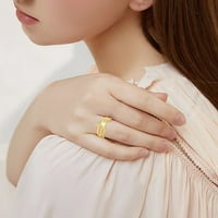 ханксиулин едноставен дијамантски прстен за пеперутки за жени моден накит популарни додатоци