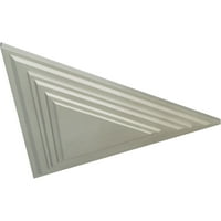 Ekena Millwork 19 W 5 8 H 1 8 P Триаголник Медалјон, рачно насликан блиц бакар