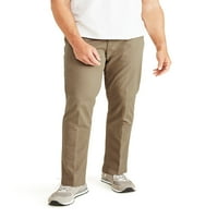 Докерс Машки големи и високи затемнети паметни панталони со паметни летања