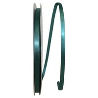 Reliant Ribbon Single Face Satin All Iimes Hunter Green Polyester Ribbon, 3600 0,25
