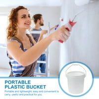 Пренослива Пластична Кофа Бела Пластична Кофа Пластична Кофа За Вода Галонска Кофа