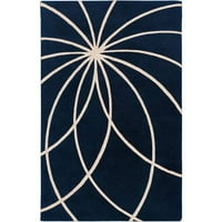 Уметнички ткајачи Оакура темно сина модерна 3 '12' килим во областа