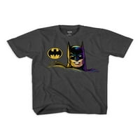 Бетмен Бојс Графичка маица за чад, 2-пакет, големини 4-18
