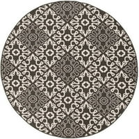 Уметнички ткајачи Booroomba црна преодна 7'3 килим на квадратна површина