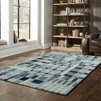 Авалон Дом Алтон Геометриски ткаен област килим, 7,87 '11,25'