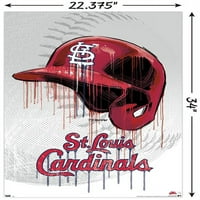 Сент Луис кардинали - Постери за wallидови на кациги за капење, 22.375 34