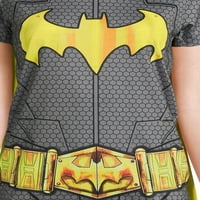 Графичка маица на Бетмен Јуниор со отстранлива наметка, големини S-XL