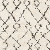 Уметнички ткајачи Бербер Шаг Трелис област килим, беж, 10 '13'11
